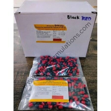 Bulk Doxycycline Hydrochloride Capsules 100mg (BlackRed)