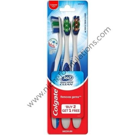 Colgate 360 Whole Mouth Clean Toothbrush ( Buy 2 Get 1 Free)