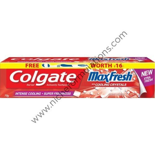 Colgate Maxfresh Red Gel Anticavity Toothpaste with Free Toothbrush