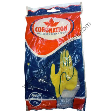 Coronation Household Rubber Gloves Large 8.0