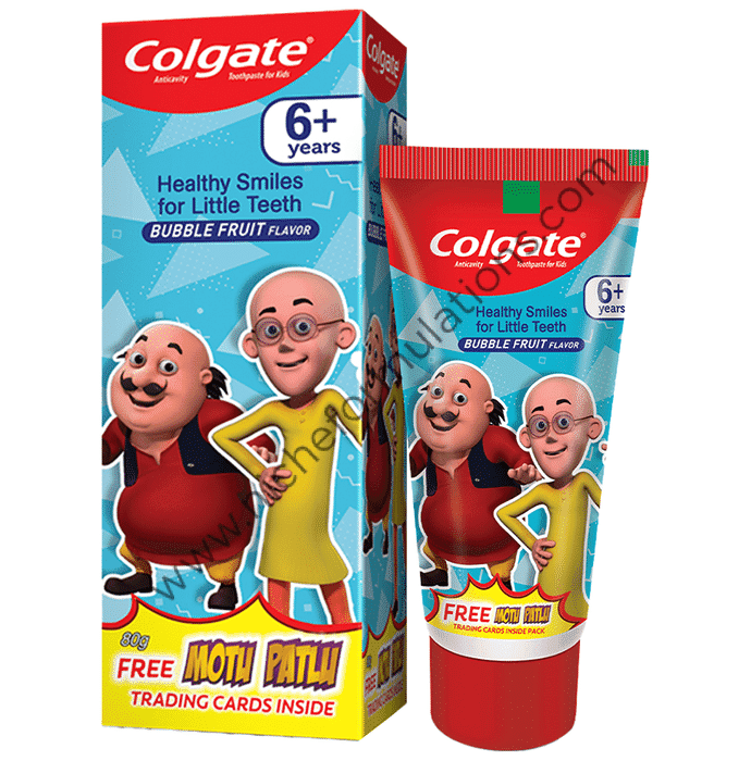 Colgate Bubble Fruit Anticavity Toothpaste for Kids | 6+ Years with ...
