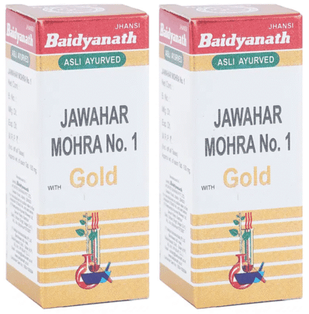 Baidyanath (Jhansi) Jawahar Mohra No. 1 with Gold Tablets (10 Each)