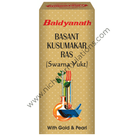 Baidyanath (Noida) Basant Kusumakar Ras (Swarna Yukt) | For Blood Sugar & General Debility
