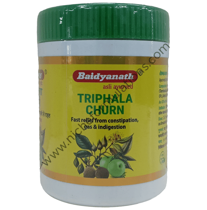 Baidyanath Triphala Churn | Eases Constipation, Acidity & Gas