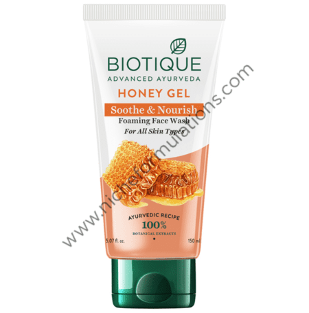 Biotique Honey Gel Soothe & Nourish Foaming Face Wash for all Skin Types