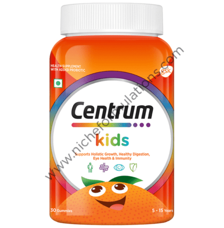 Centrum Kids | Veg Tablets for Growth, Digestion, Eye Health & Immunity | World's No.1 Multivitamin | Nutrition Enhancer