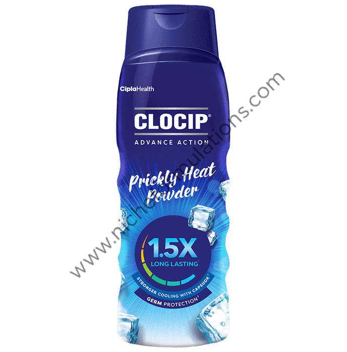 Clocip Advance Action Prickly Heat Powder - Niche Formulations