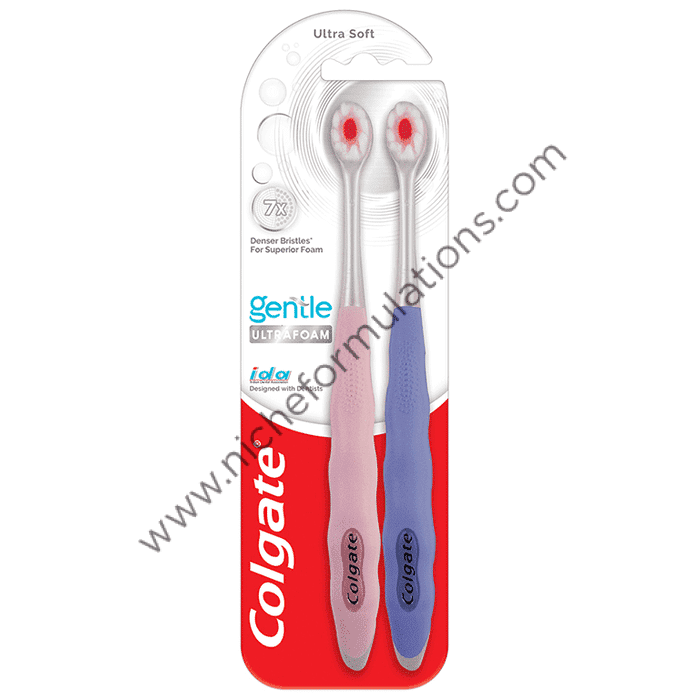 Colgate Combo Pack of Gentle Ultra Foam Ultra Soft Toothbrush - Niche ...