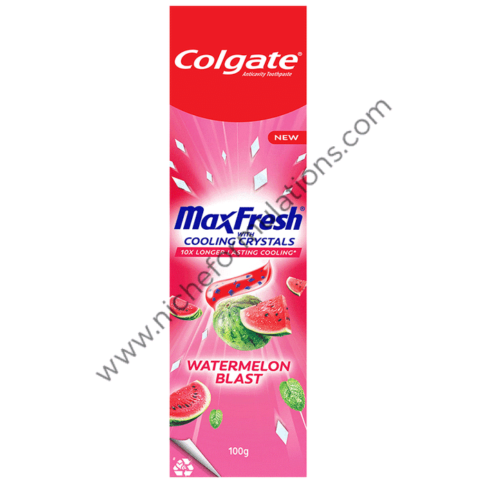 Colgate Maxfresh with Heart Cooling Crystal Toothpaste Watermelon Blast ...