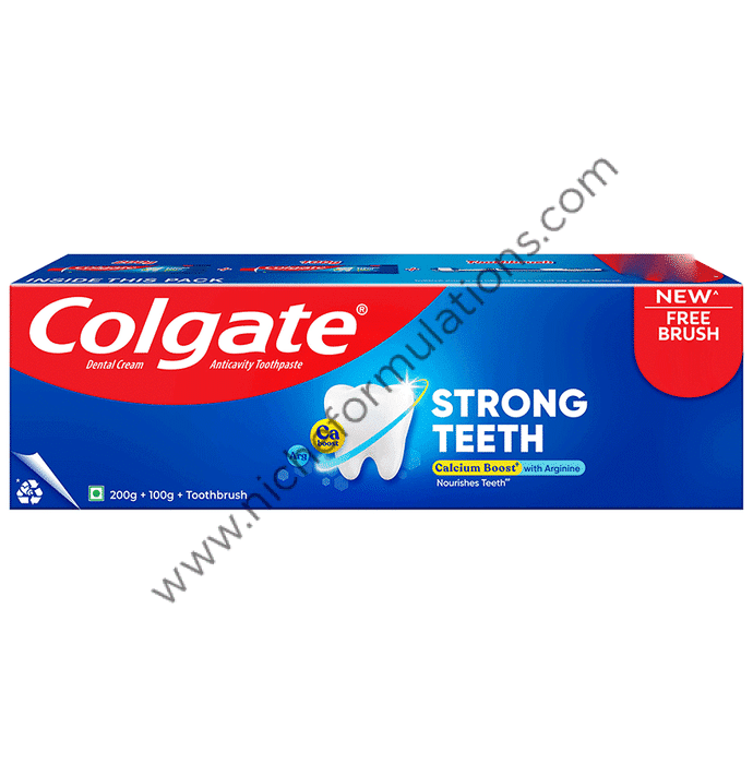 Colgate Strong Teeth Anticavity Toothpaste (1 Tube of 200gm & 1 Tube of ...