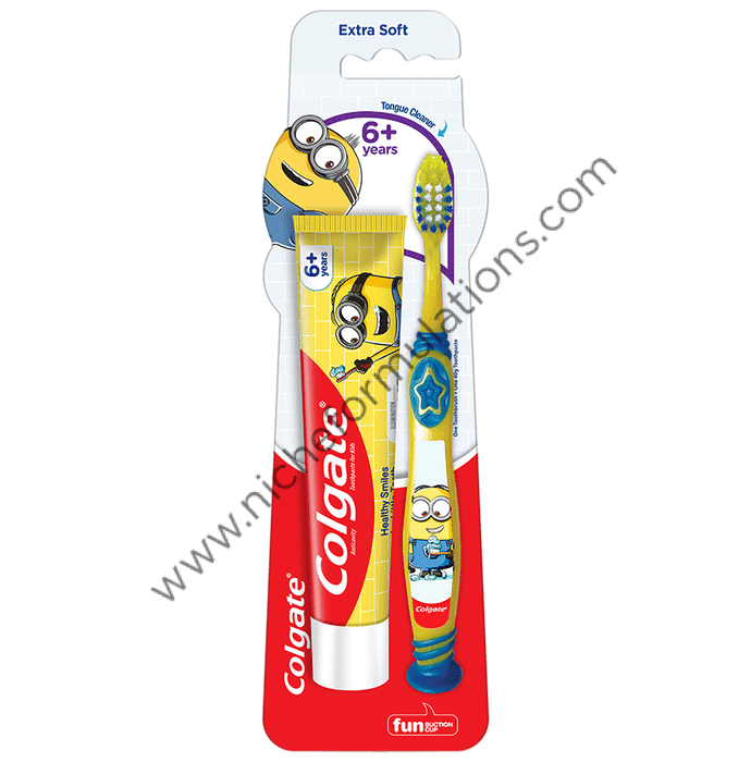 Colgate Toothbrush with Colgate Anticavity Toothpaste for Kids 40gm ...