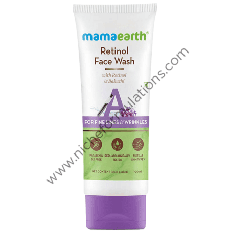 Mamaearth Retinol Face Wash for Healthy Skin | Paraben & SLS-Free | Face Care Product for All Skin Types