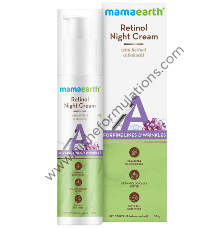 Mamaearth Retinol Night Cream | Paraben & Silicone-Free | For All Skin Types