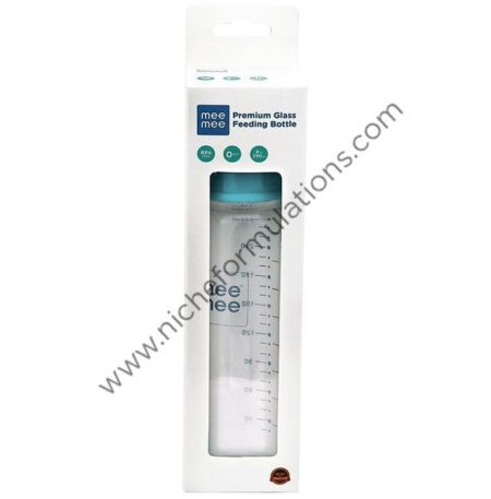 Mee Mee Premium Glass Feeding Bottle Blue