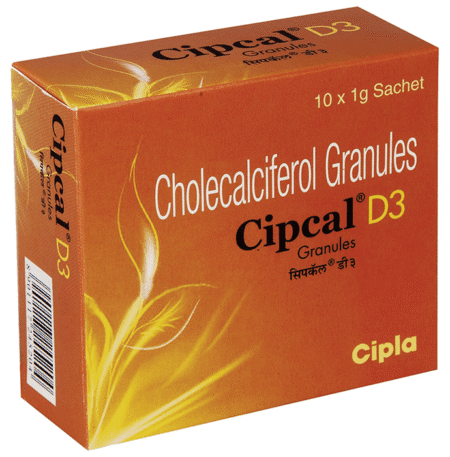Cipcal D3 (Cholecalciferol) Granules for Bone, Joint and Muscle Health