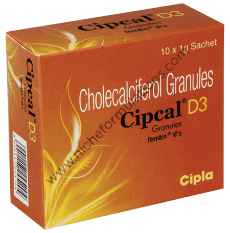 Cipcal D3 (Cholecalciferol) Granules for Bone, Joint and Muscle Health