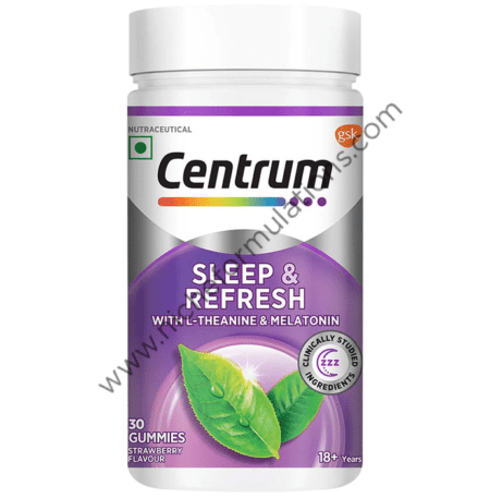 Centrum Sleep & Refresh with L-Theanine & Melatonin | Flavour Gummy Strawberry