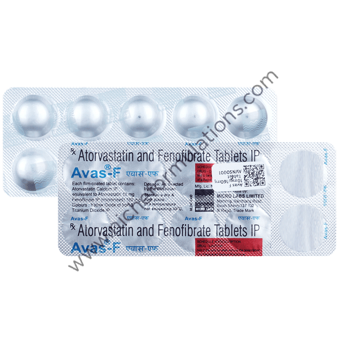 Avas F 10mg/160mg Tablet