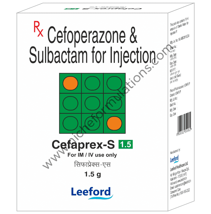 Cefaprex S 1000mg/500mg Injection - Niche Formulations