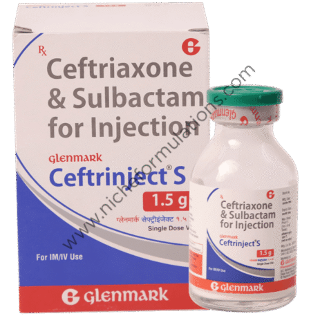 Ceftrinject S 1000mg/500mg Injection