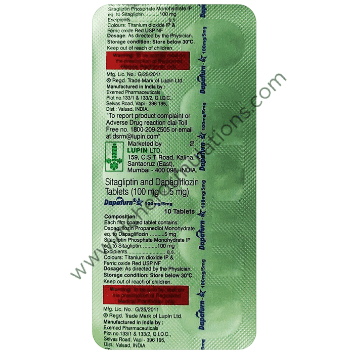 Dapaturn-S 5mg/100mg Tablet