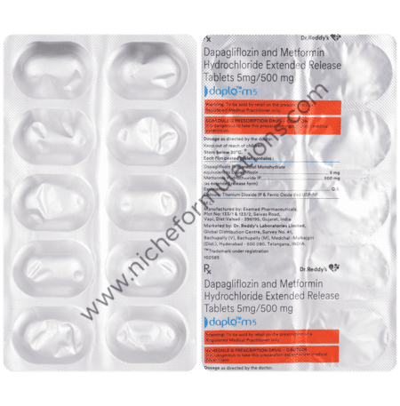 Daplo M 5mg/500mg Tablet