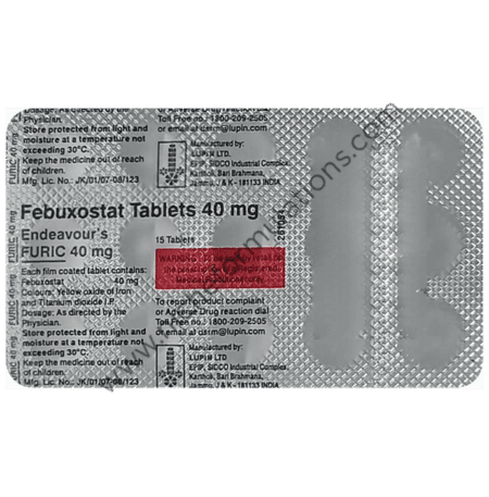 Endeavours Furic 40mg Tablet