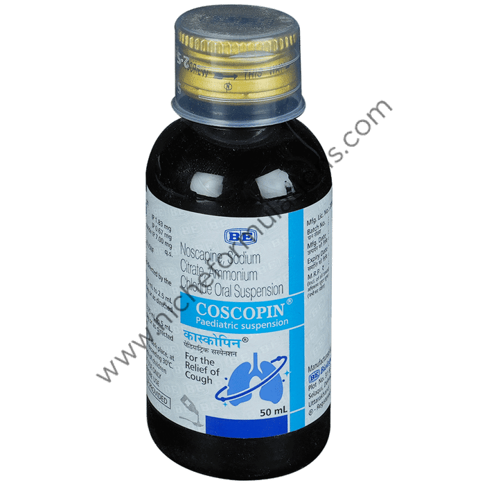 Cosprin Coscopin Paed Oral Suspension 50ml - Niche Formulations