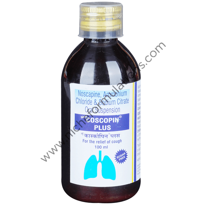 Cosprin New Coscopin Plus Oral Suspension Sugar Free - Niche Formulations