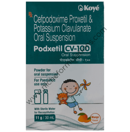 Podxetil CV 100 Oral Suspension Mango