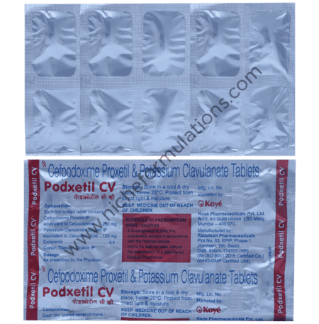 Podxetil CV 200mg/125mg Tablet