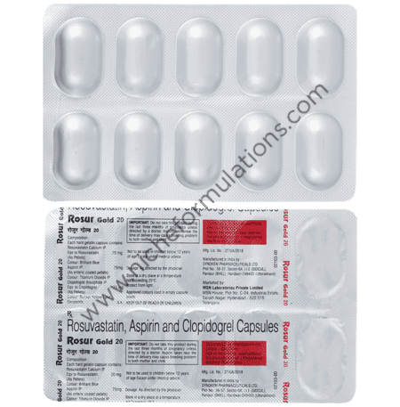 Rosur Gold 75mg/20mg/75mg Capsule