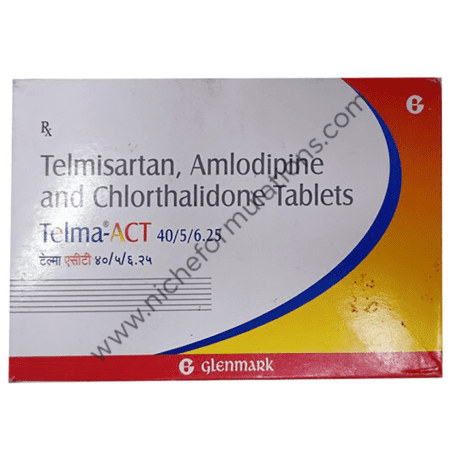 Telma ACT 40mg/5mg/6.25mg Tablet