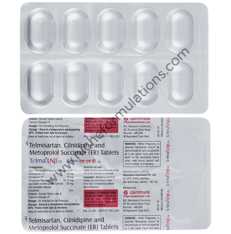 Telma LNB 10mg/25mg/40mg Tablet ER