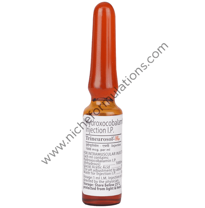 Trisol Injection Trineurosol HP 1000mcg Injection - Niche Formulations