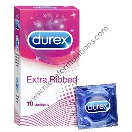 Durex Condoms Extra Ribbed 10 Pcs
