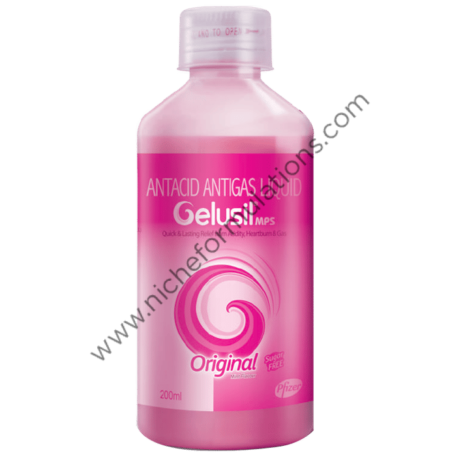 Gelusil MPS Antacid & Antigas Original Liquid | For Acidity - Hurtburns - Gas & Stomach Care | Sugar-Free | Mint Flavour Mint