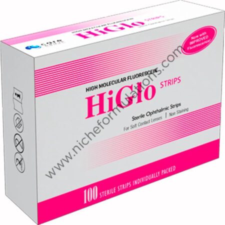HiGlo Strips High Molecular Fluorescein Sodium Ophthalmic Strips