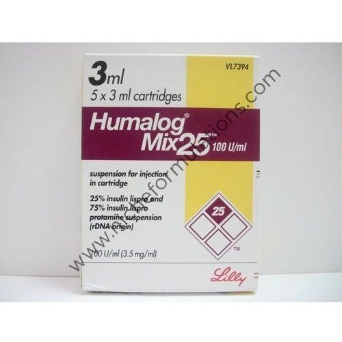 Humalog Mix 25 100IU/ml Cartridge - Niche Formulations
