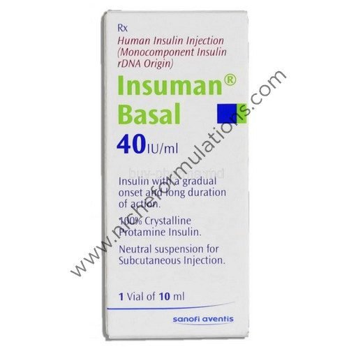 Insuman Basal 40IU/ml Injection