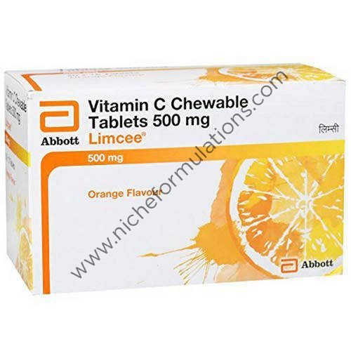 Limcee Vitamin C Chewable Tablet Orange Flavour