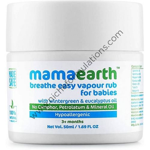 Mamaearth Breathe Easy Vapour Rub for Babies