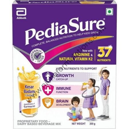 PediaSure Kids Nutrition Drink with Arginine & Natural Vitamin K2 Kesar Badam