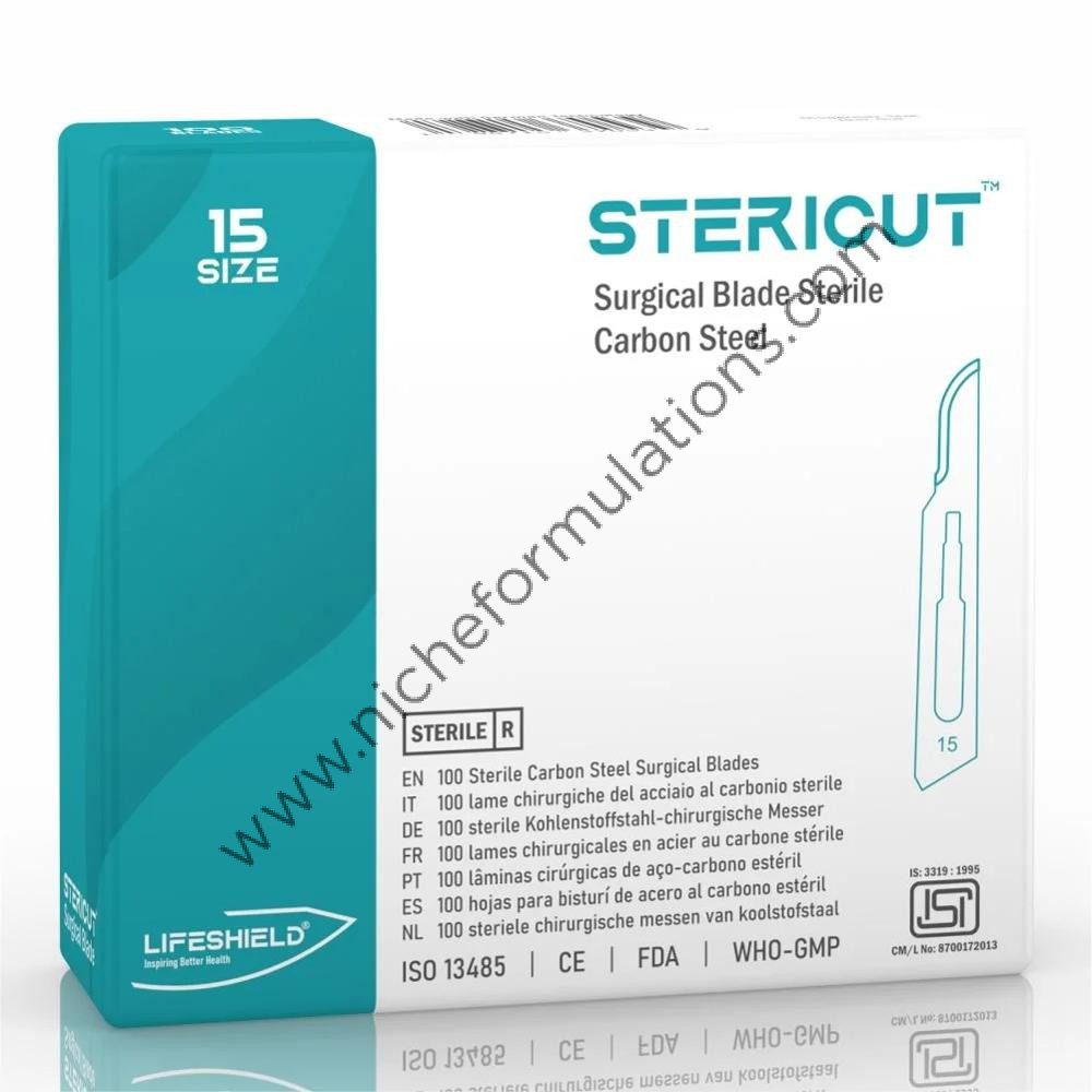 Stericut Surgical Blade (No 15) - Carbon Steel