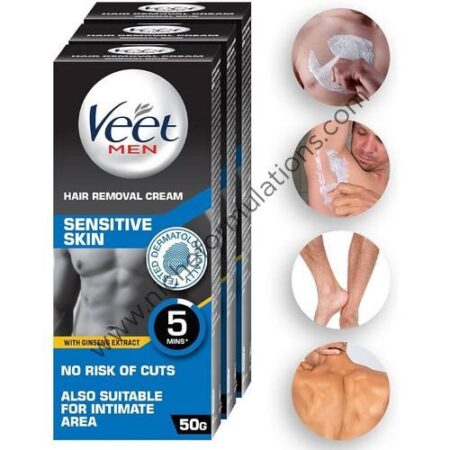 Veet Hair Removal Cream for Men Sensitive Skin