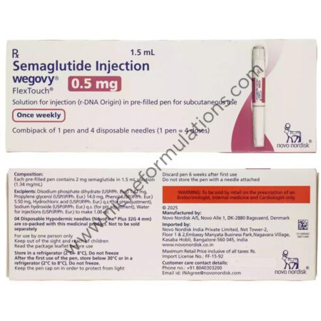 Wegovy 0.5 mg FlexTouch solution for injection in pre-filled pen