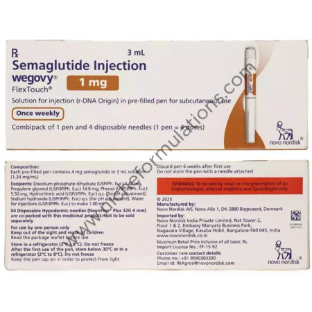 Wegovy 1mg Flextouch solution for injection in pre-filled pen