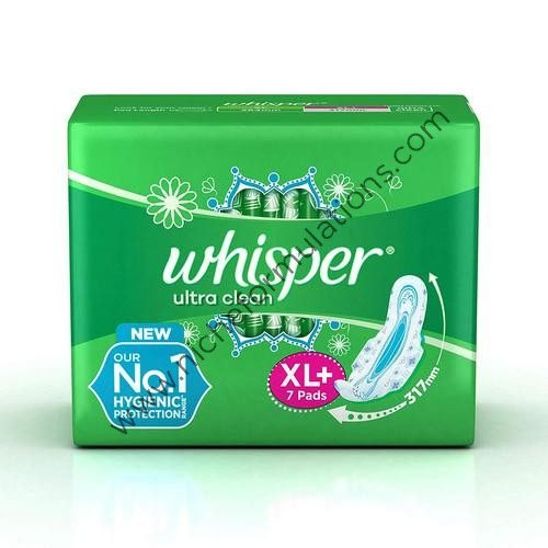 Whisper Ultra Clean Wings Sanitary Pads XL Plus