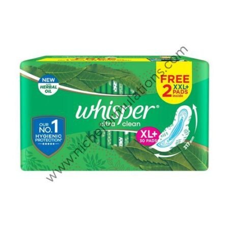 Whisper Ultra Clean with Herbal Oil Sanitary Pads XL