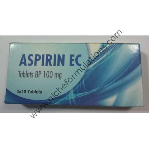 BP USP Aspirin EC 100mg Tablet exporter in India